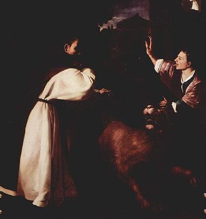 Francisco de Zurbaran Versuchung des Fra Diego de Orgaz oil painting image
